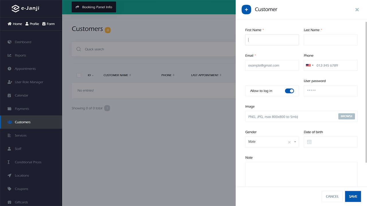 Add customer